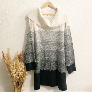 Ruff Hewn knit cowl neck striped sweater